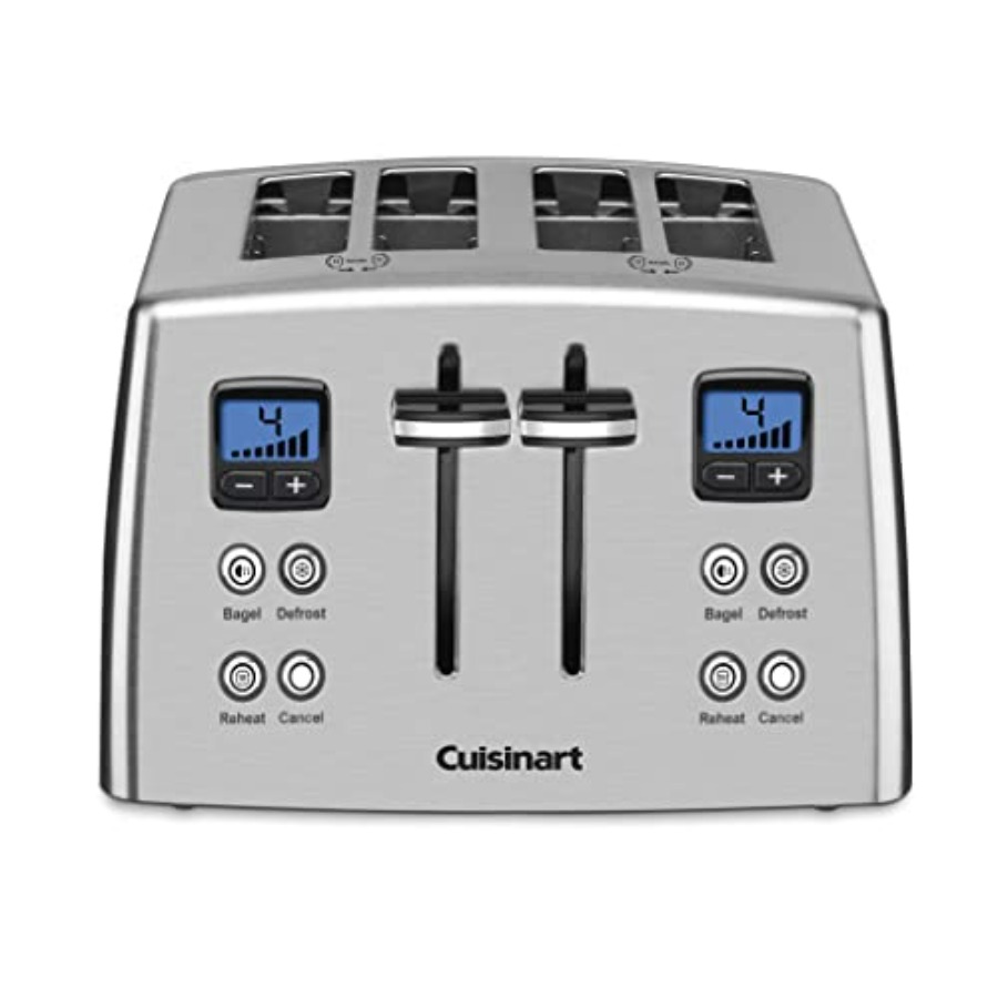 Toaster 4 Slice - 4-Slice Countdown Motorized Toaster with Compact