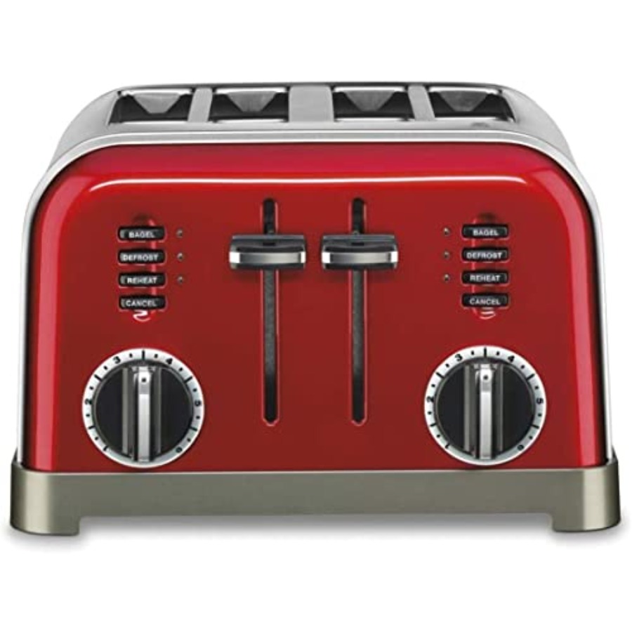 Toaster 4 Slice - 4-Slice Metal Classic Toaster in Metallic
