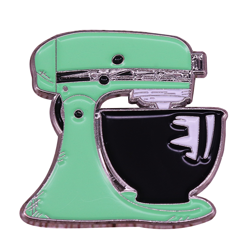 Kitchen Appliances For Gift - Mint green kitchen mixer badge retro