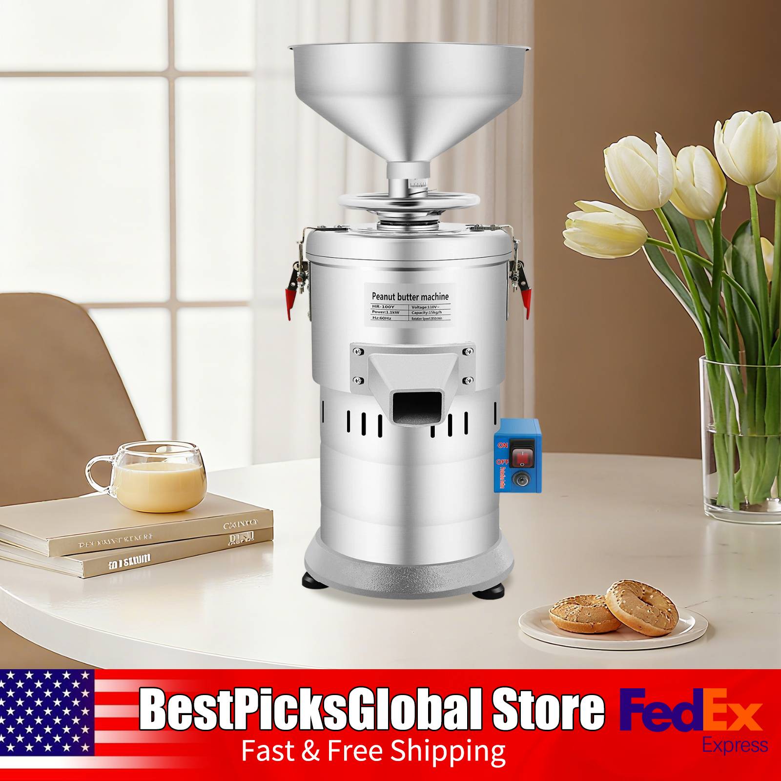 Soy Milk Maker - Peanut Butter Sesame Paste Maker, Low