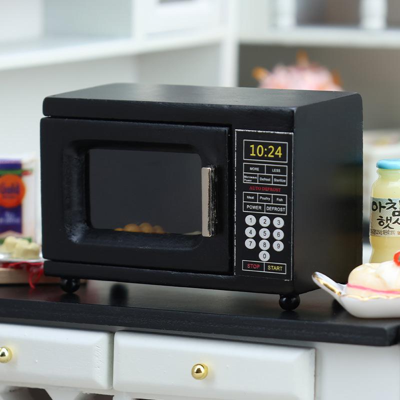 Kitchen Appliances Oven - 1:12 Dollhouse Mini Kitchen Appliance, Black