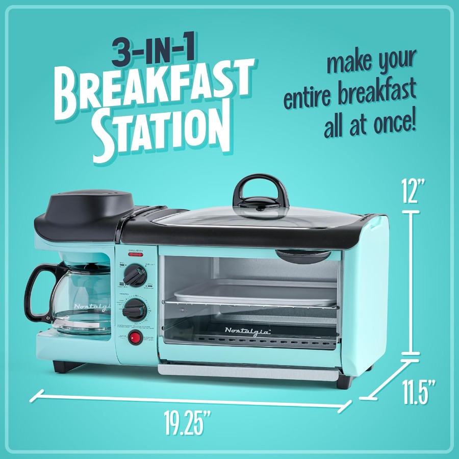 3-in-1 Breakfast Station with  – Toaster 4 Slice recenzja i cena