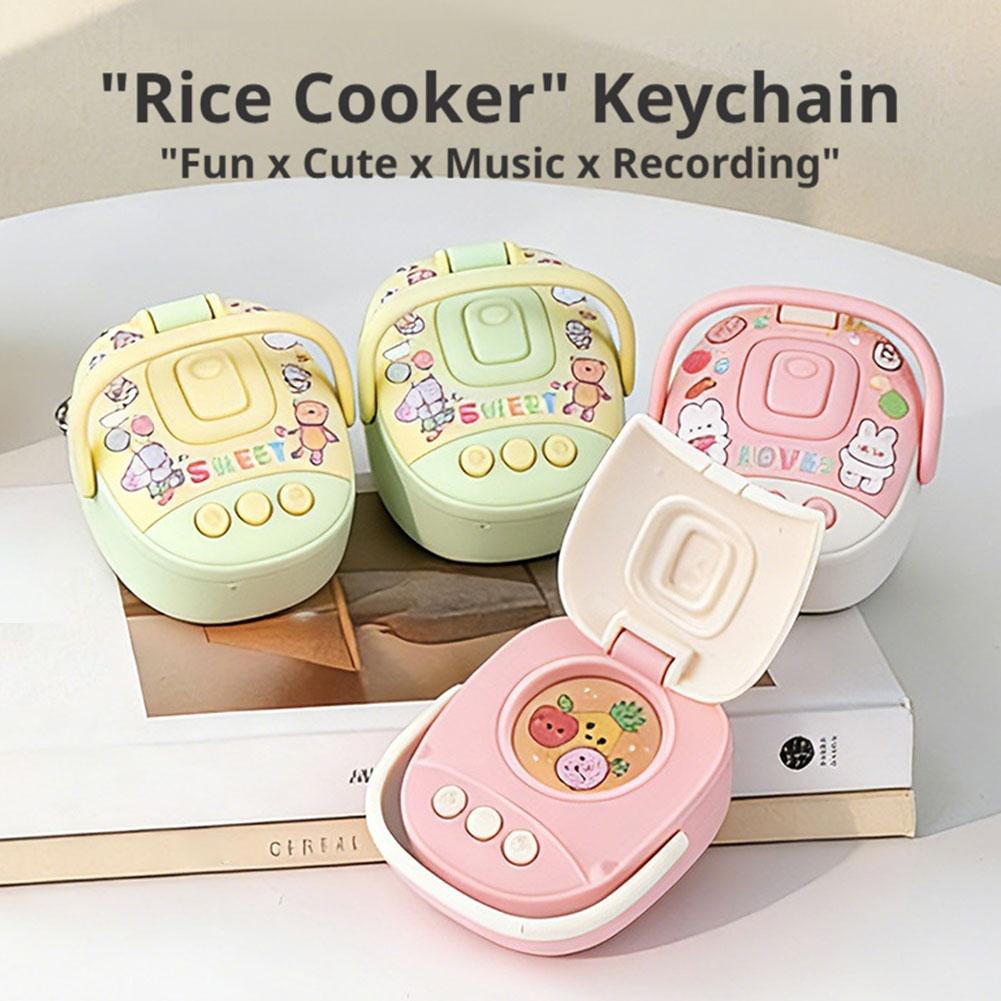 Cute Mini Rice Cooker Keychain – Kitchen Appliances For Gift recenzja i cena