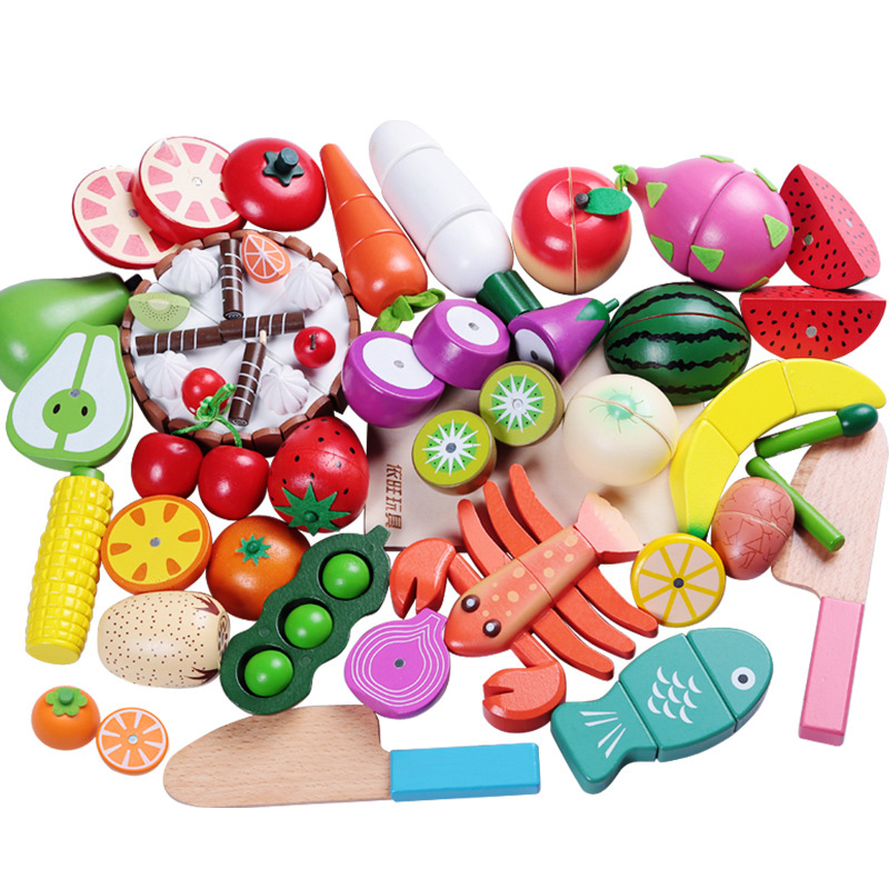 1PCS Wooden Toy Magnetic Cutti – Kitchen Appliances For Kids recenzja i cena