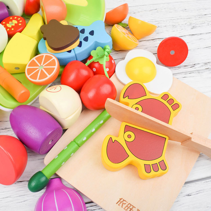 1PCS Wooden Toy Magnetic Cutti – Kitchen Appliances For Kids recenzja i cena