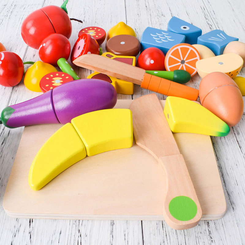 1PCS Wooden Toy Magnetic Cutti – Kitchen Appliances For Kids recenzja i cena