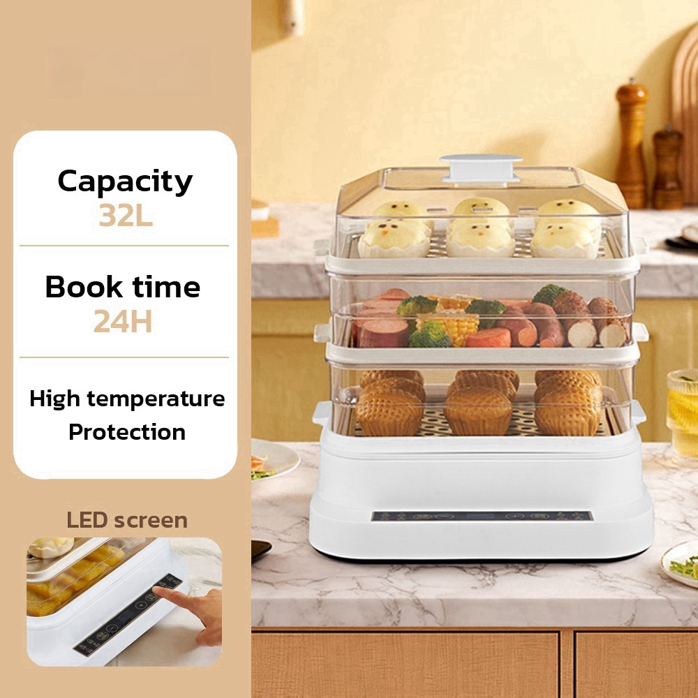 32L Smart Electric Steamer - 3 – Kitchen Appliances Home recenzja i cena