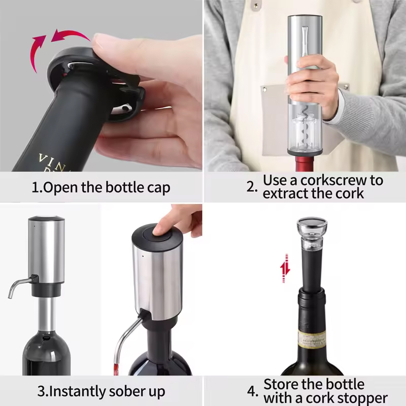 2024 New Design 4-in-1 Lithium – Wine Opener Electric recenzja i cena