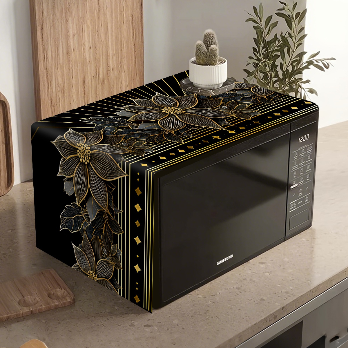 Luxury Black Gold Floral Micro – Kitchen Appliances Luxury recenzja i cena