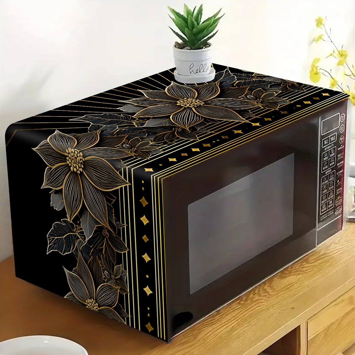 Luxury Black Gold Floral Micro – Kitchen Appliances Luxury recenzja i cena
