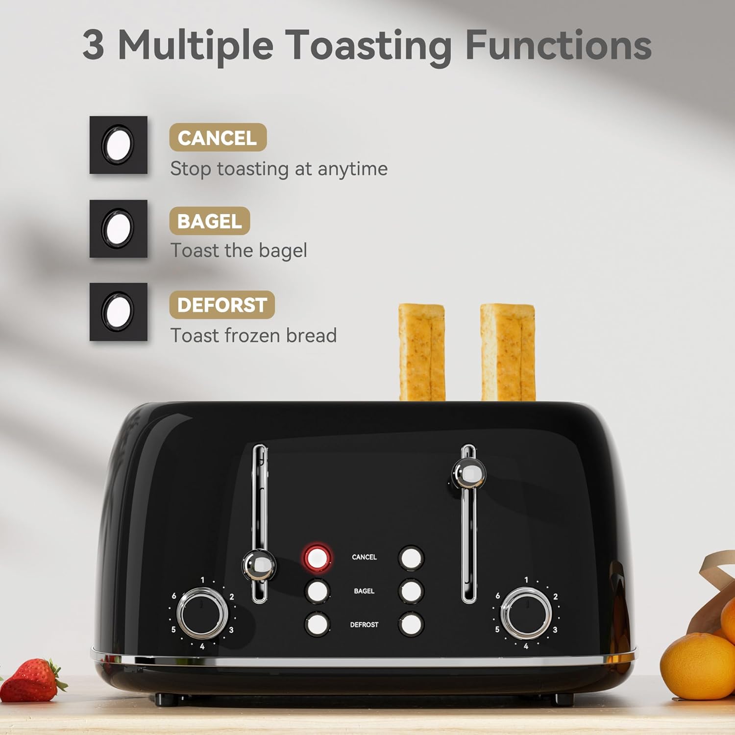 Retro 4-Slice Toaster, 6 Shade – Toaster 4 Slice recenzja i cena