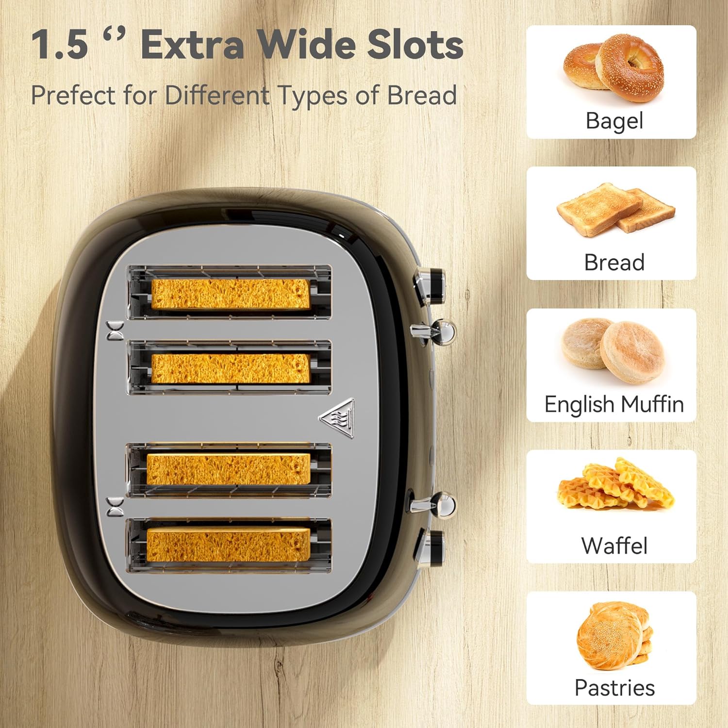 Retro 4-Slice Toaster, 6 Shade – Toaster 4 Slice recenzja i cena