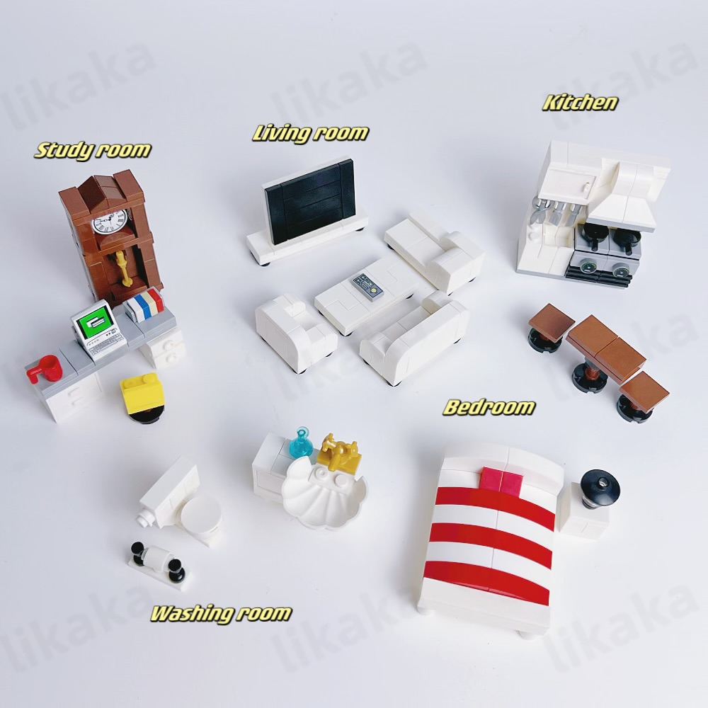 MOC House Furniture Blocks Com – Kitchen Appliances For Kids recenzja i cena