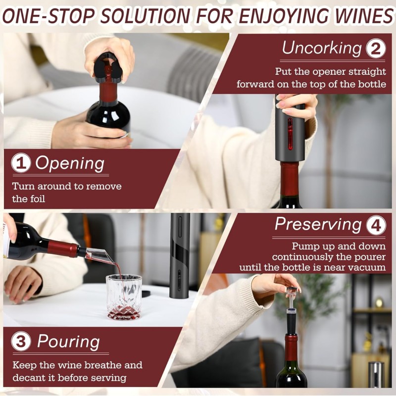 Rechargeable Multifunction Ele – Wine Opener Electric recenzja i cena