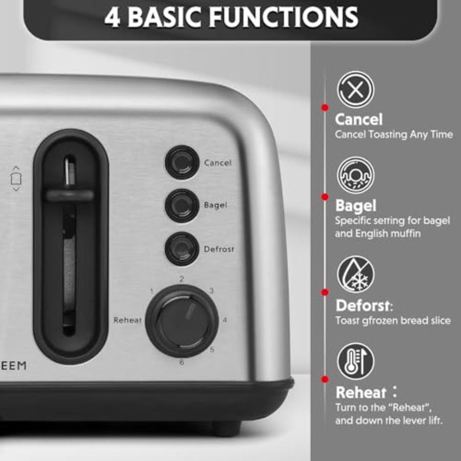 DT440 4-Slice Toaster in Retro – Toaster 4 Slice recenzja i cena