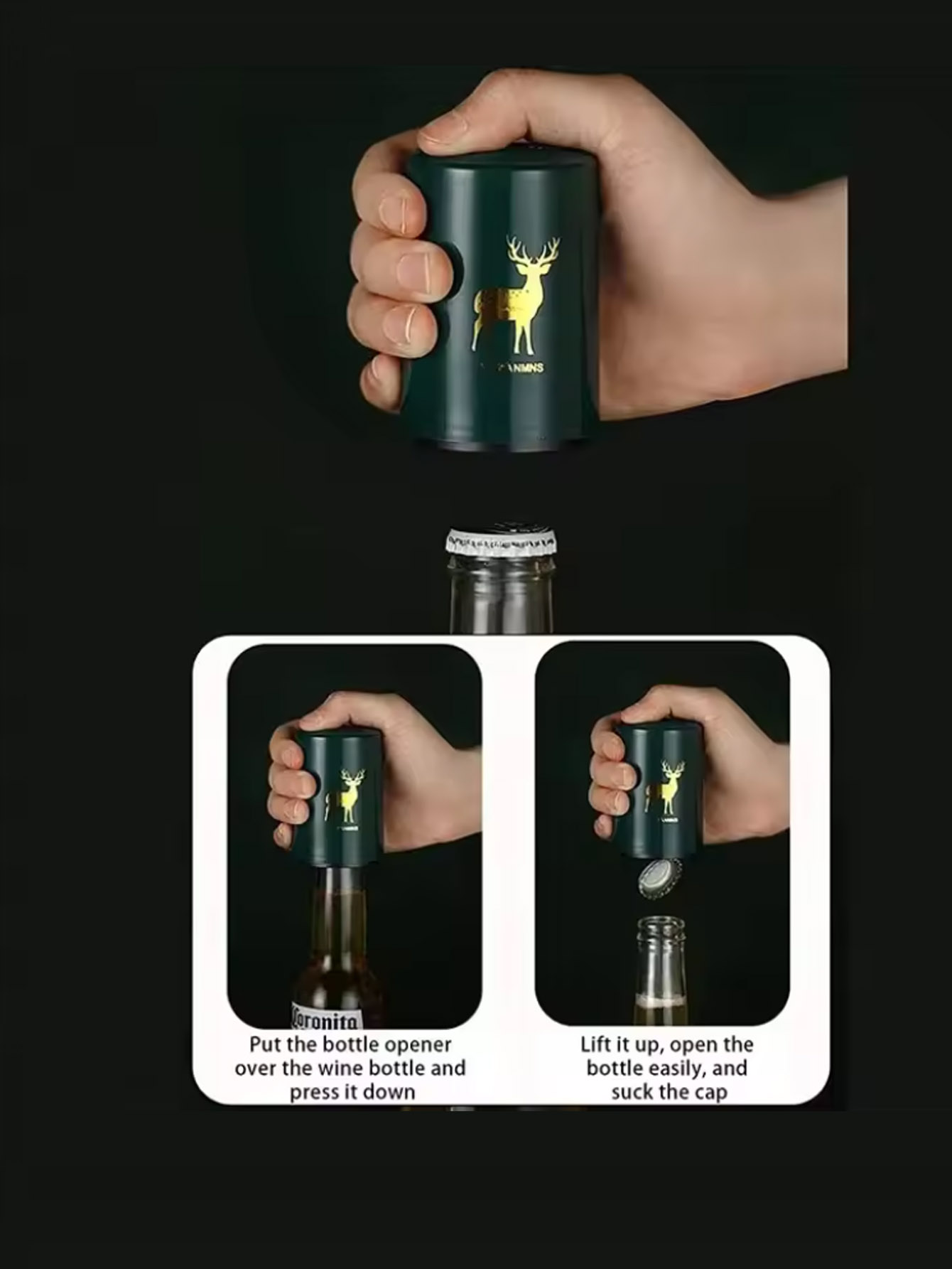 1Pcs Automatic Beer Bottle Ope – Wine Opener Electric recenzja i cena