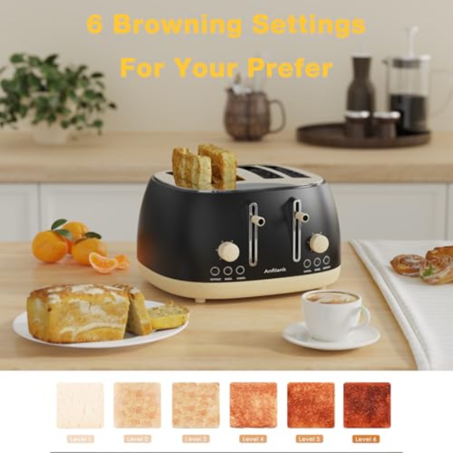 4-Slice Retro Stainless Steel  – Toaster 4 Slice recenzja i cena