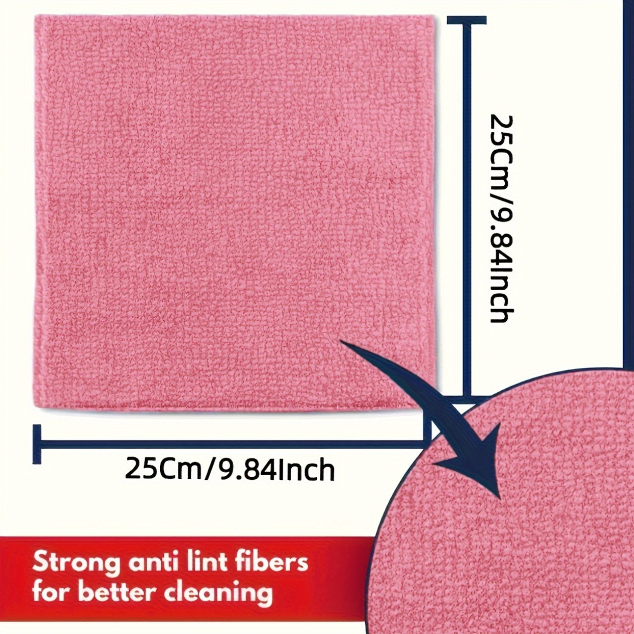 1-50Pcs Light Pink Microfiber  – Kitchen Appliances Home recenzja i cena