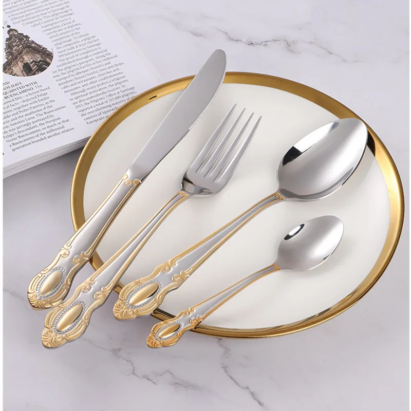 Golden Cutlery Set,Luxury Retr – Kitchen Appliances Luxury recenzja i cena