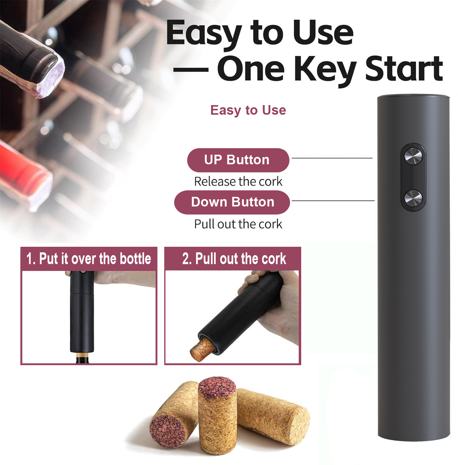Electric Wine Opener, Black Co – Wine Opener Electric recenzja i cena
