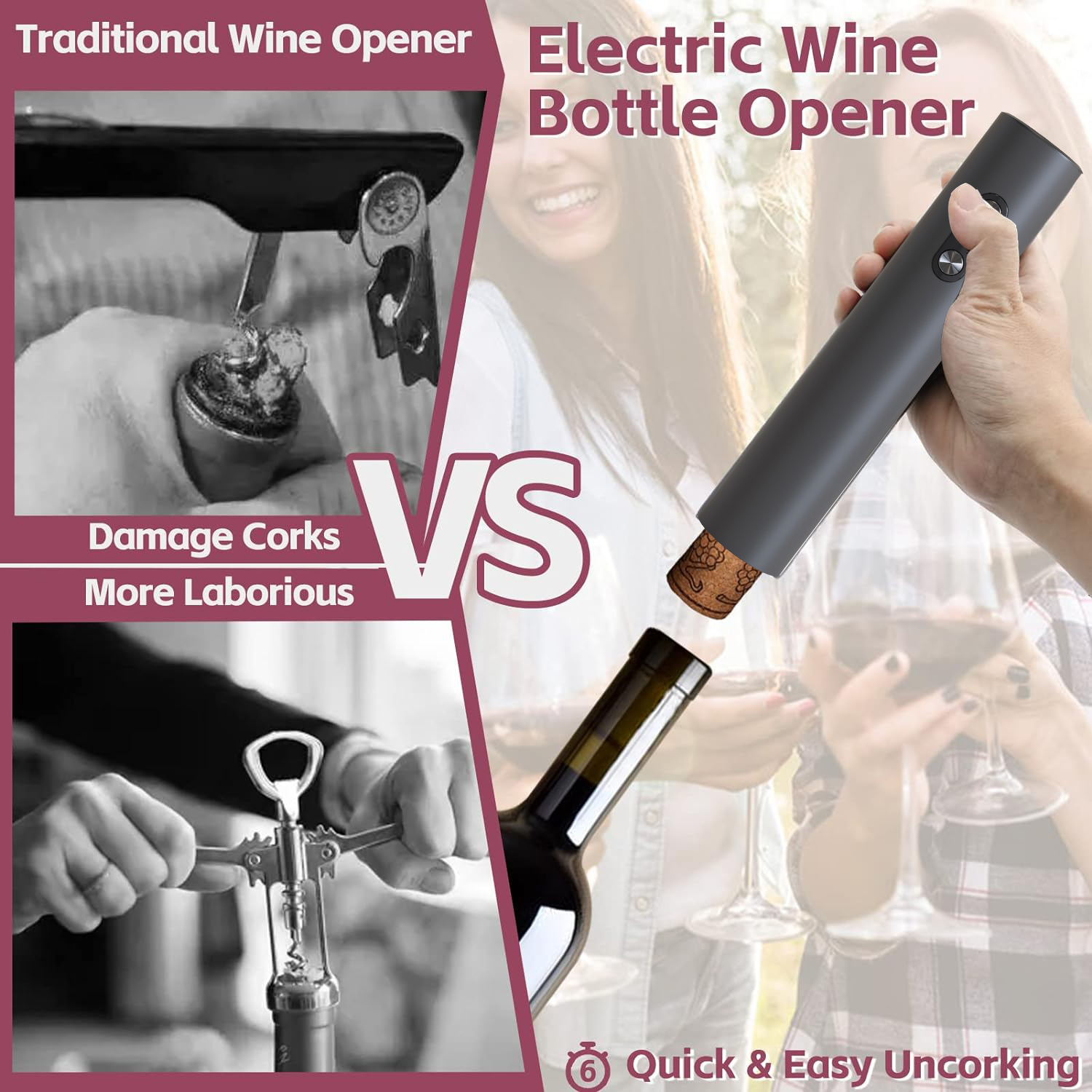 Electric Wine Opener, Black Co – Wine Opener Electric recenzja i cena