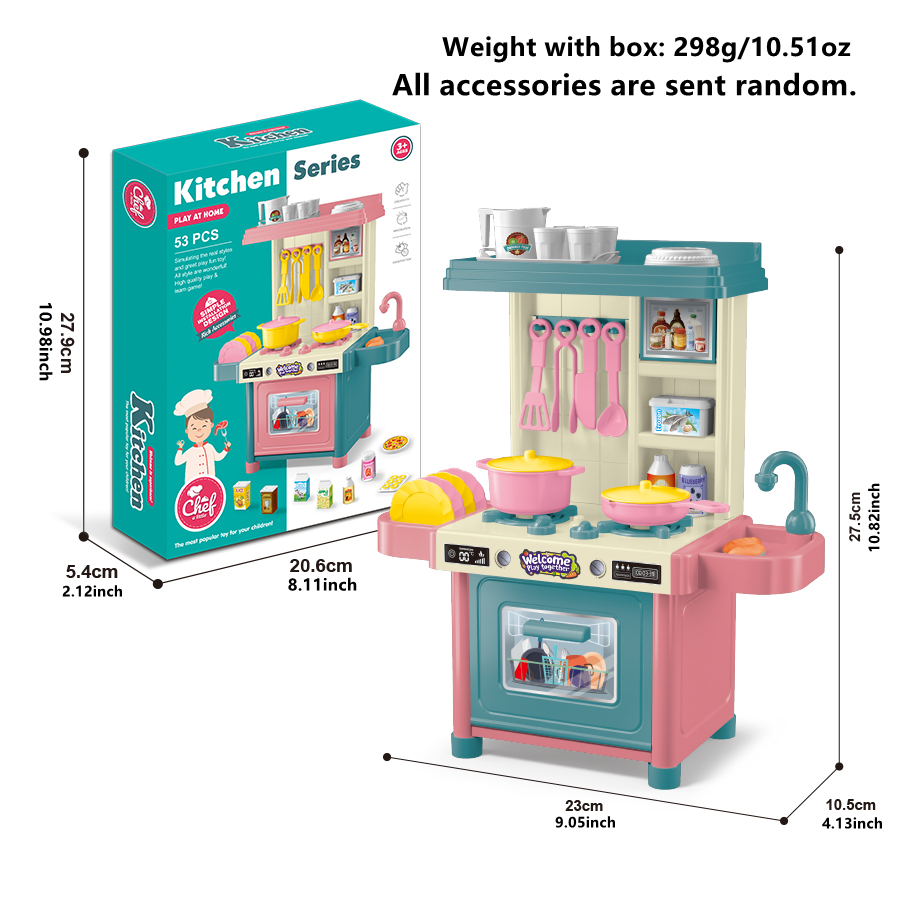 mini 53PCS Pretend Play Kitche – Kitchen Appliances For Kids recenzja i cena
