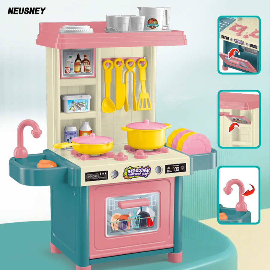 mini 53PCS Pretend Play Kitche – Kitchen Appliances For Kids recenzja i cena