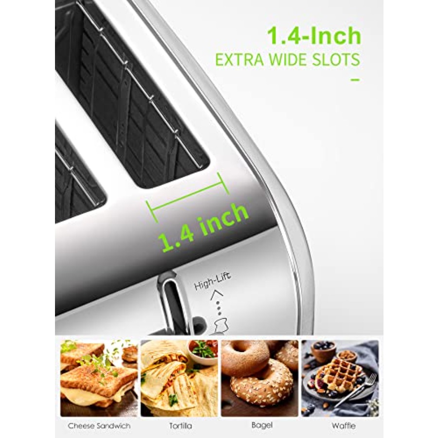 4-Slice Extra Wide Toaster wit – Toaster 4 Slice recenzja i cena
