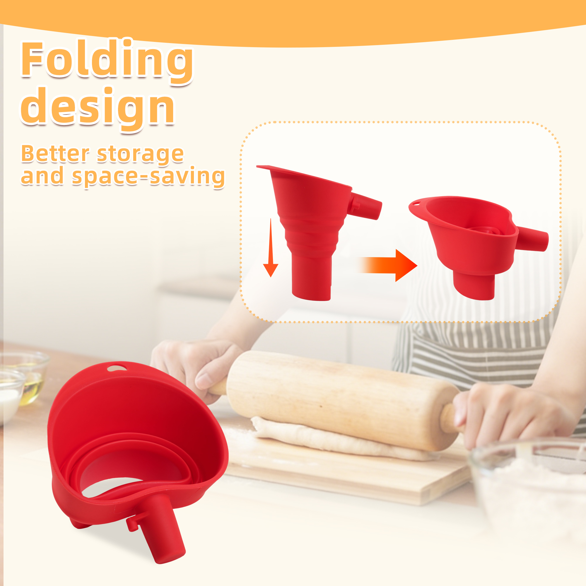1/3pcs mix Silicone Flour Funn – Kitchen Appliances Home recenzja i cena